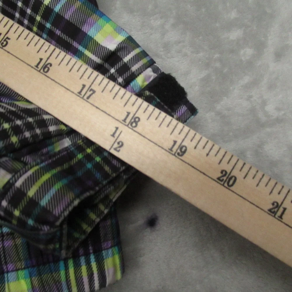 Burton Jacket Kids Small‎ Green Plaid Twist Bomber Dryride Ski Snowboard Winter